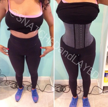Load image into Gallery viewer, 3 HOOK LATEX AGGRESSIVE WAIST TRAINER